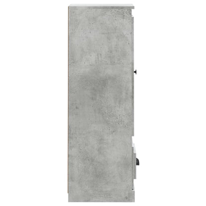 Credenza Grigio Cemento 36x35,5x103,5 cm in Legno Multistrato - homemem39
