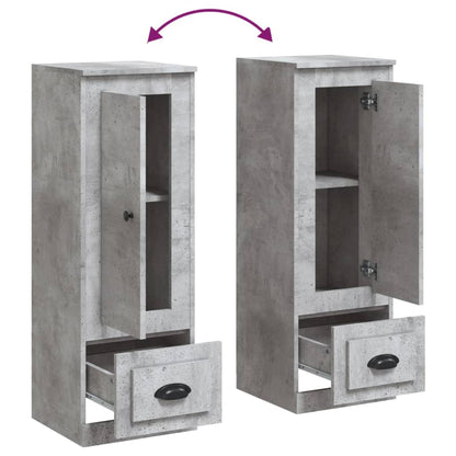 Credenza Grigio Cemento 36x35,5x103,5 cm in Legno Multistrato - homemem39