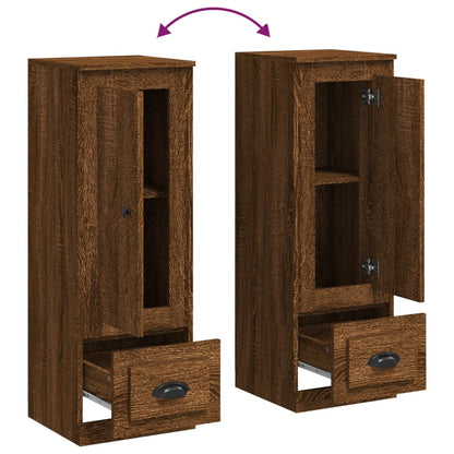 Credenza Rovere Marrone 36x35,5x103,5 cm in Legno Multistrato - homemem39