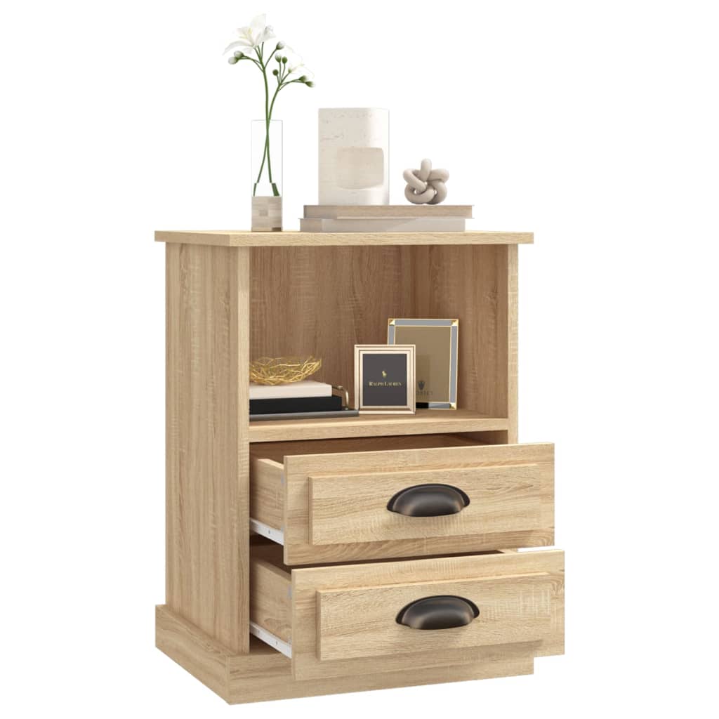Comodini 2 pz Rovere Sonoma 43x36x60 cm