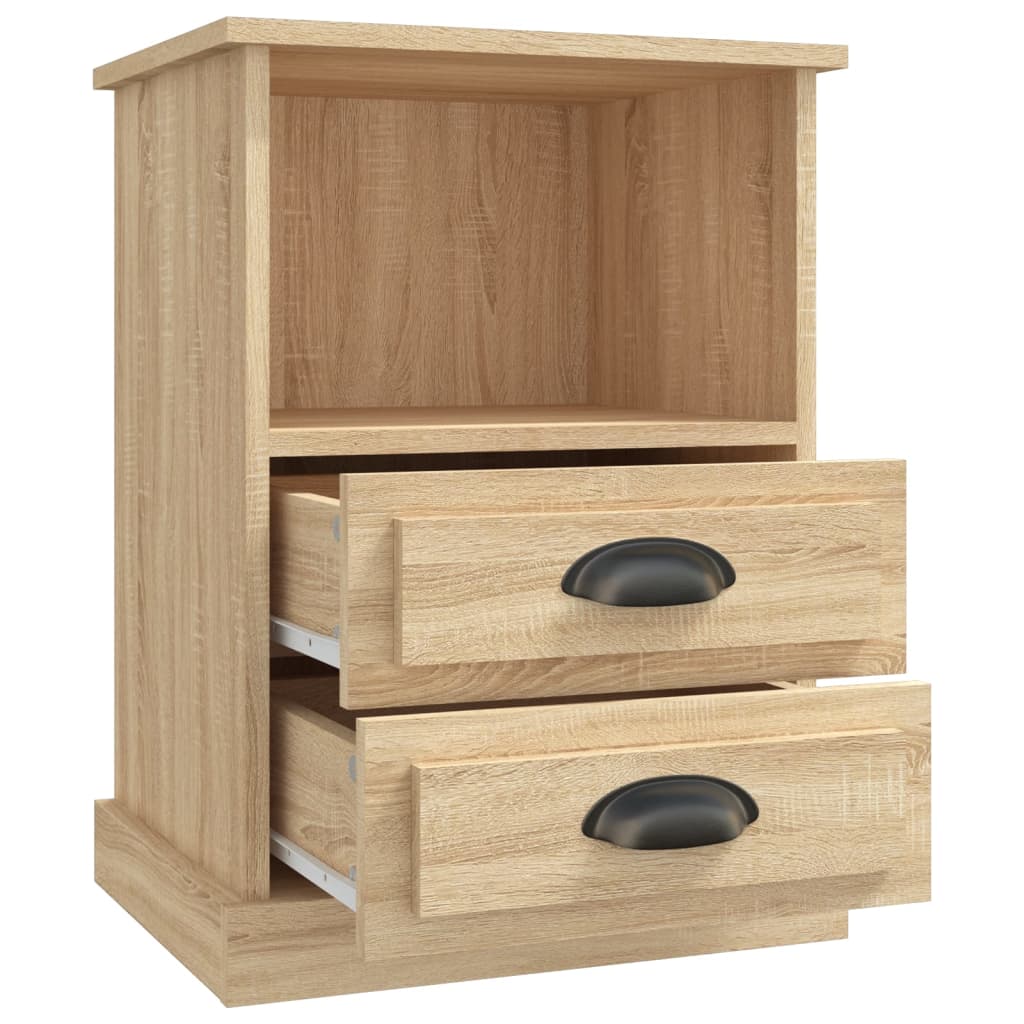 Comodini 2 pz Rovere Sonoma 43x36x60 cm