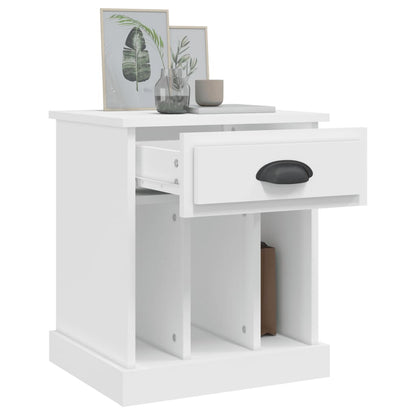 Comodino Bianco 43x36x50 cm - homemem39