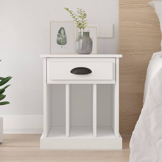 Comodino Bianco 43x36x50 cm - homemem39