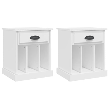 Comodini 2 pz Bianchi 43x36x50 cm - homemem39