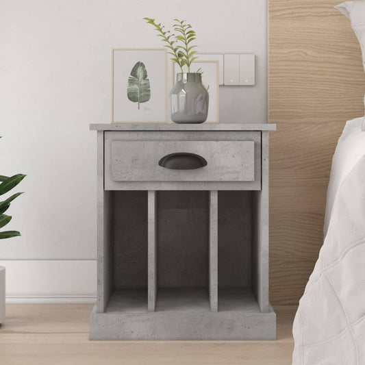 Comodino Grigio Cemento 43x36x50 cm - homemem39