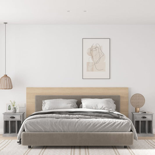 Comodini 2 pz Grigio Cemento 43x36x50 cm - homemem39
