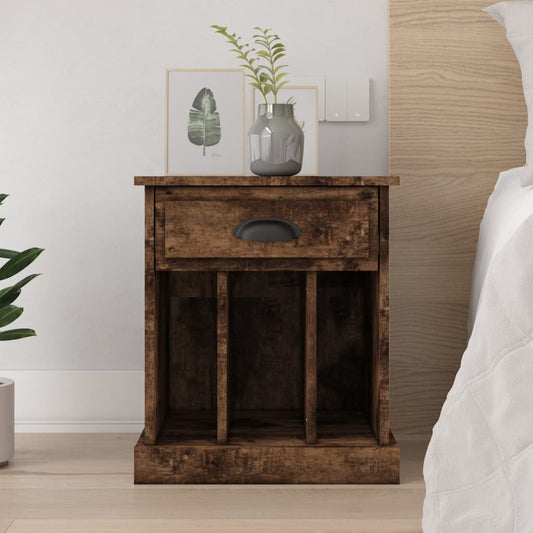 Comodino Rovere Fumo 43x36x50 cm - homemem39