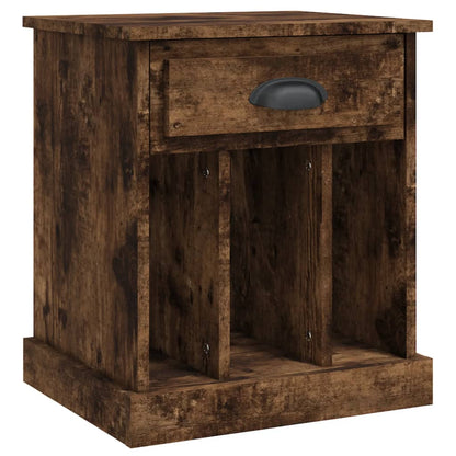 Comodini 2pz Rovere Fumo 43x36x50 cm - homemem39