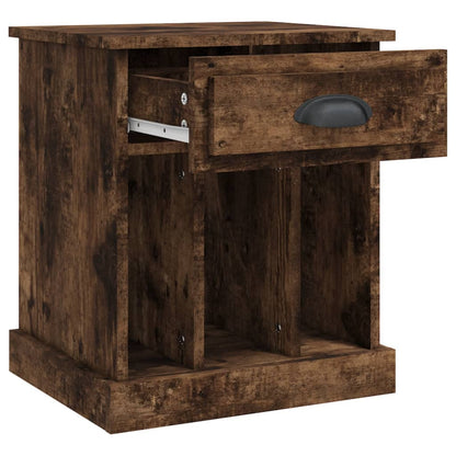 Comodini 2pz Rovere Fumo 43x36x50 cm - homemem39