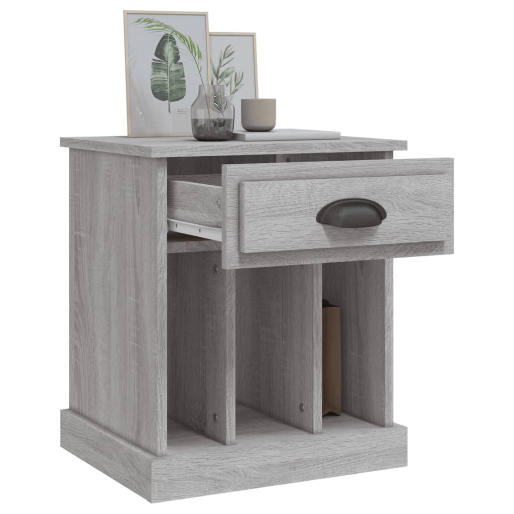 Comodino Grigio Sonoma 43x36x50 cm - homemem39