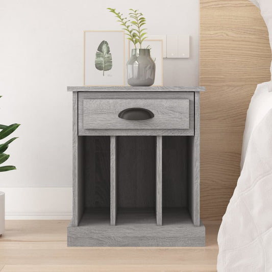 Comodino Grigio Sonoma 43x36x50 cm - homemem39