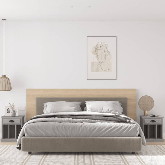 Comodini 2 pz Grigio Sonoma 43x36x50 cm - homemem39