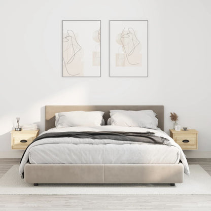 Comodini a Parete 2 pz Rovere Sonoma 41,5x36x28 cm - homemem39
