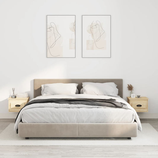 Comodini a Parete 2 pz Rovere Sonoma 41,5x36x28 cm - homemem39