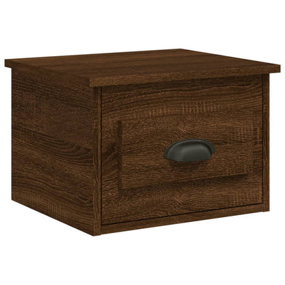 Comodino a Parete Rovere Marrone 41,5x36x28 cm - homemem39