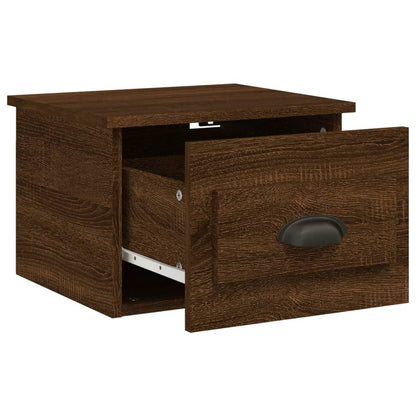 Comodino a Parete Rovere Marrone 41,5x36x28 cm - homemem39