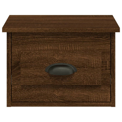 Comodino a Parete Rovere Marrone 41,5x36x28 cm - homemem39