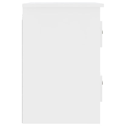 Comodini a Parete 2 pz Bianchi 41,5x36x53 cm - homemem39
