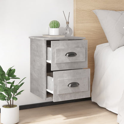 Comodino a Parete Grigio Cemento 41,5x36x53 cm - homemem39