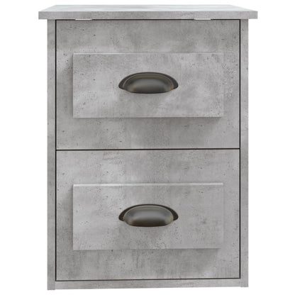 Comodini a Parete 2 pz Grigio Cemento 41,5x36x53 cm - homemem39