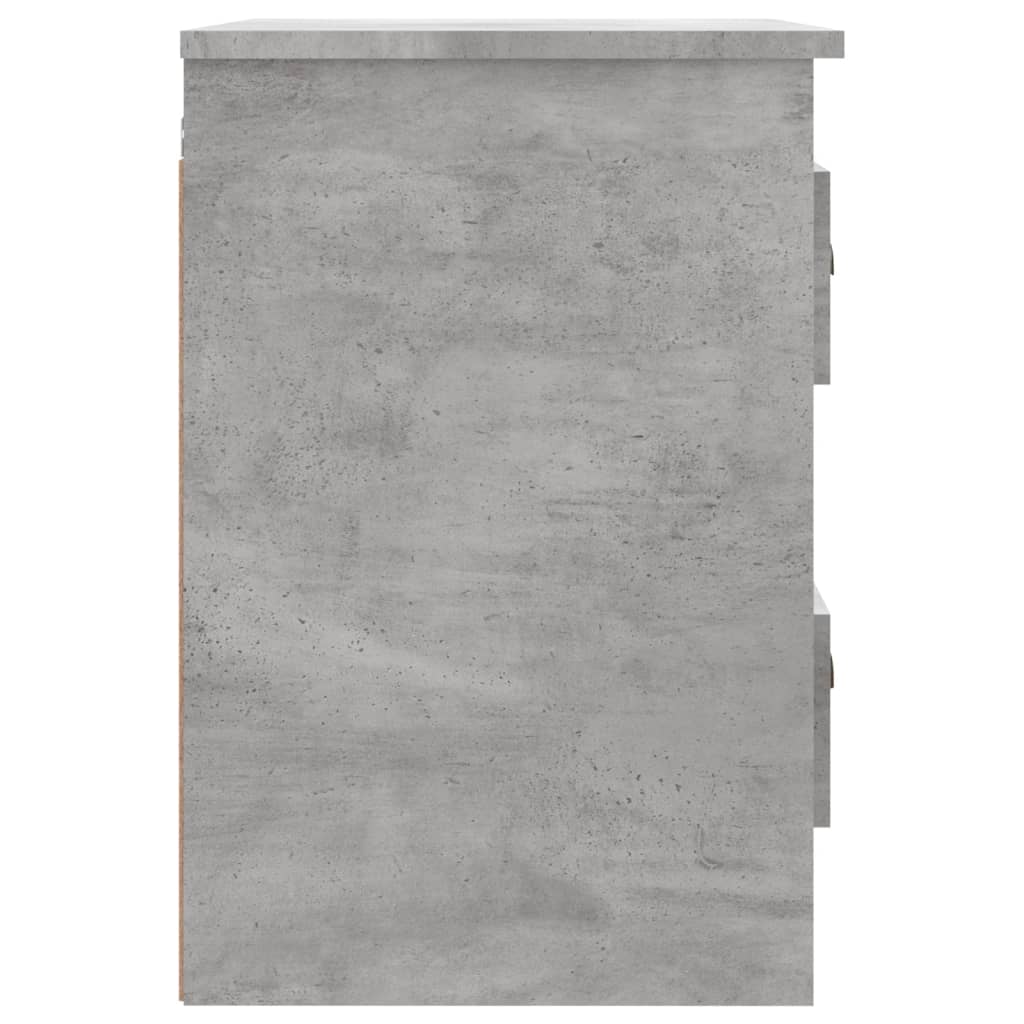 Comodini a Parete 2 pz Grigio Cemento 41,5x36x53 cm - homemem39