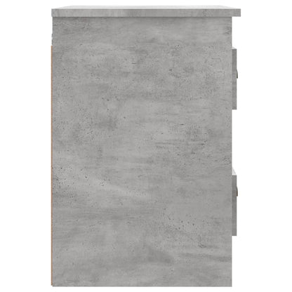 Comodini a Parete 2 pz Grigio Cemento 41,5x36x53 cm - homemem39
