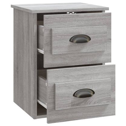 Comodini a Parete 2 pz Grigio Sonoma 41,5x36x53 cm - homemem39
