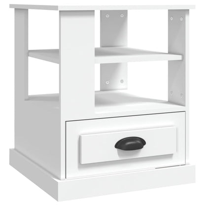 Tavolino Bianco 50x50x60 cm in Legno Multistrato - homemem39