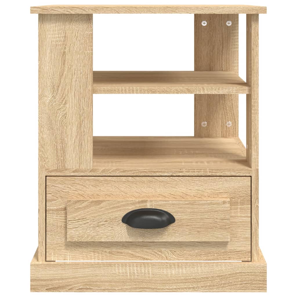 Tavolino Rovere Sonoma 50x50x60 cm in Legno Multistrato - homemem39