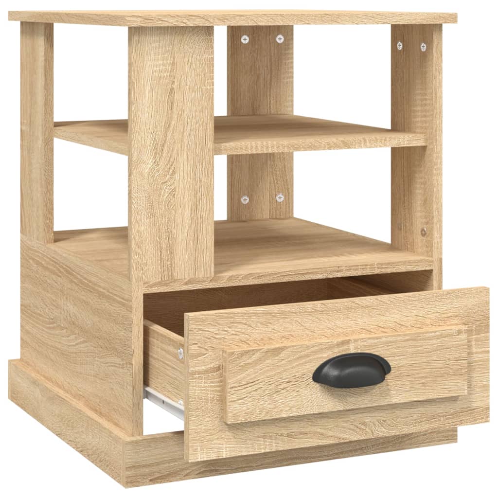 Tavolino Rovere Sonoma 50x50x60 cm in Legno Multistrato - homemem39