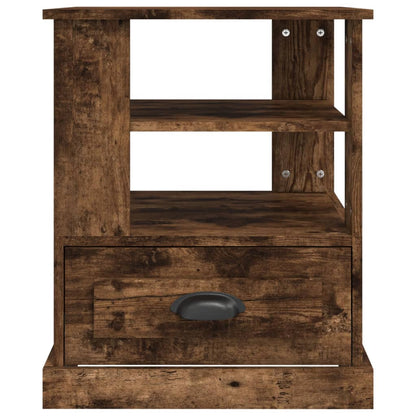 Tavolino Rovere Fumo 50x50x60 cm in Legno Multistrato - homemem39