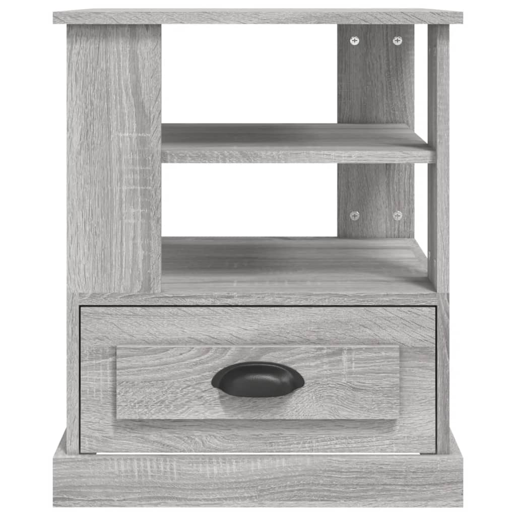 Tavolino Grigio Sonoma 50x50x60 cm in Legno Multistrato - homemem39