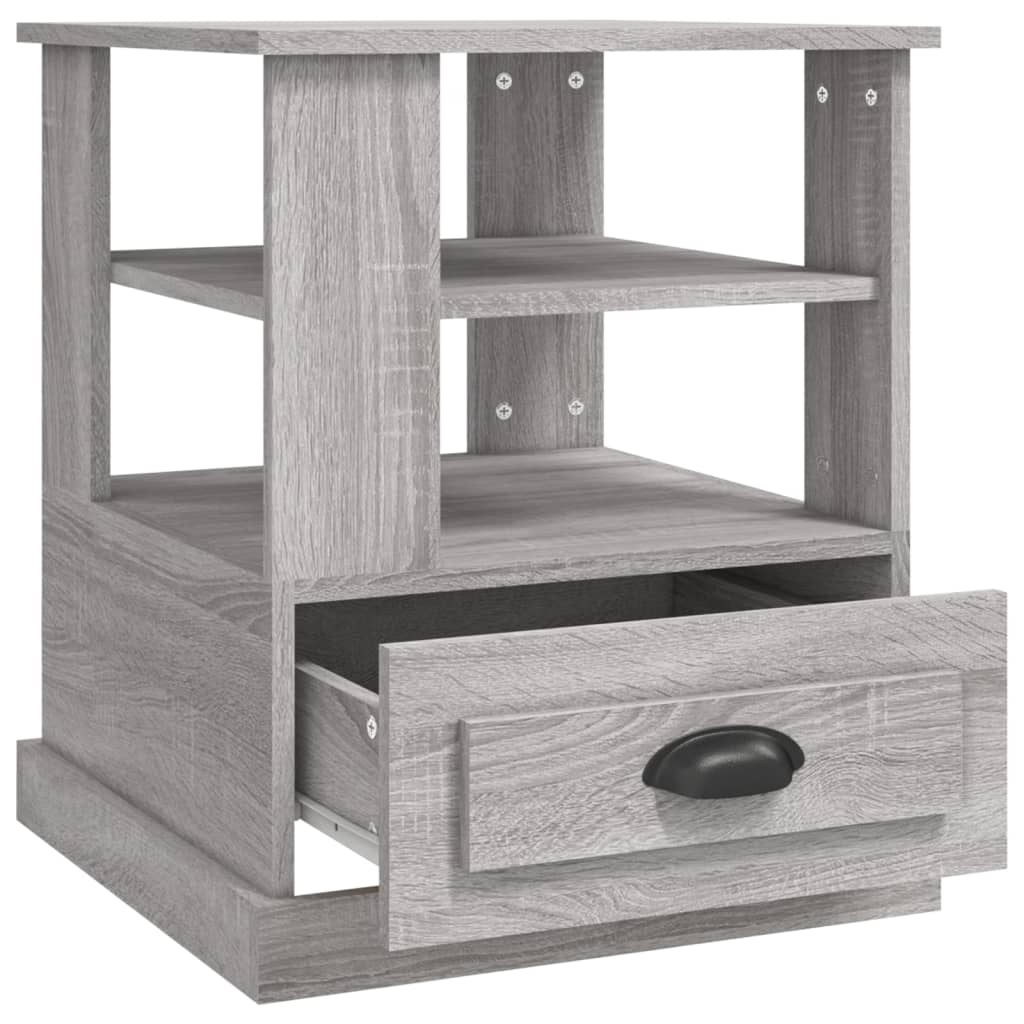 Tavolino Grigio Sonoma 50x50x60 cm in Legno Multistrato - homemem39