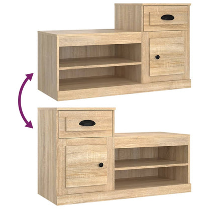 Scarpiera Rovere Sonoma 100x42x60 cm in Legno Multistrato - homemem39