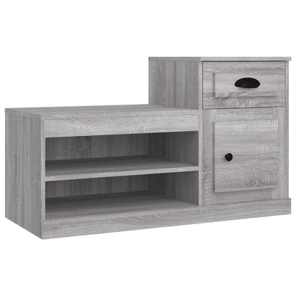 Scarpiera Grigio Sonoma 100x42x60 cm in Legno Multistrato - homemem39