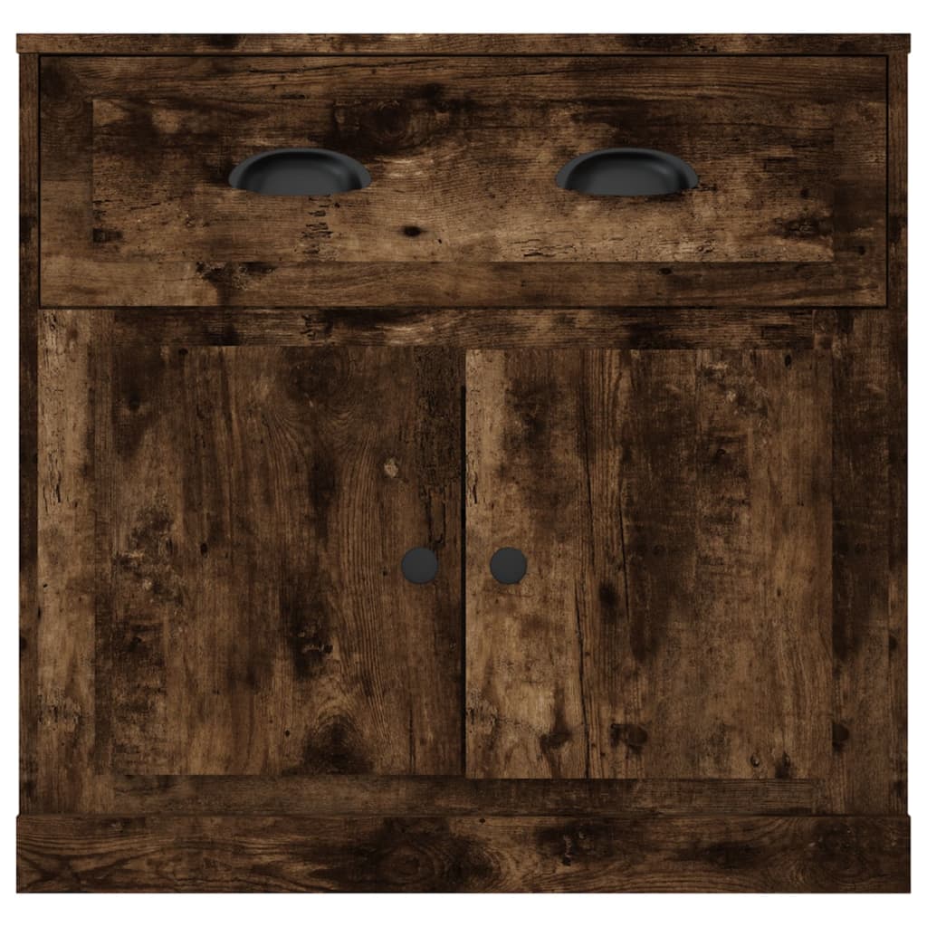 Credenza Rovere Fumo 70x35,5x67,5 cm in Legno Multistrato