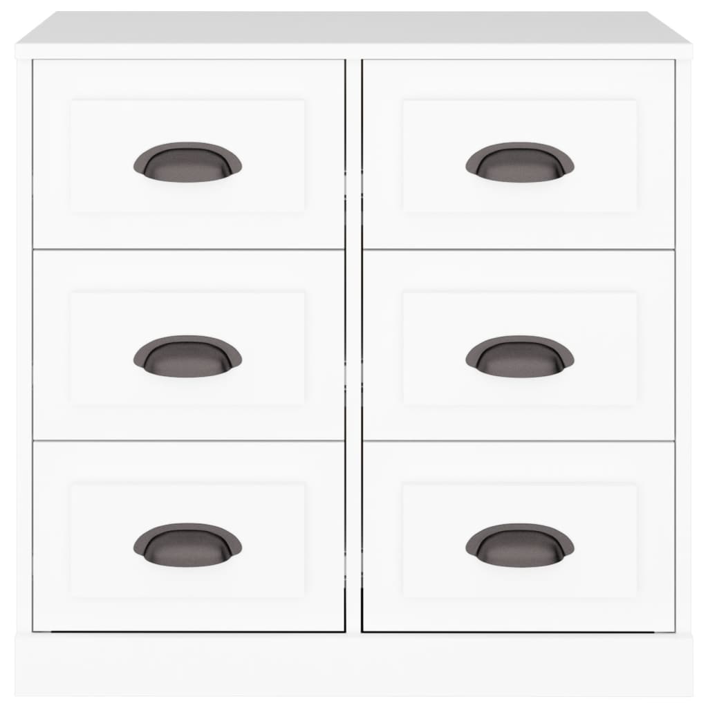 Credenza Bianca 70x35,5x67,5 cm in Legno Multistrato - homemem39