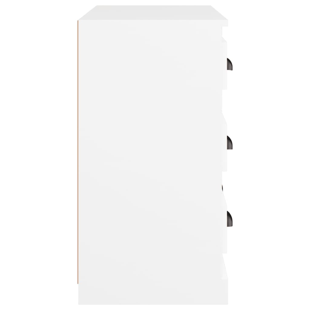 Credenza Bianca 70x35,5x67,5 cm in Legno Multistrato - homemem39