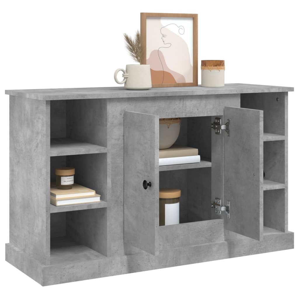 Credenza Grigio Cemento 100x35,5x60 cm in Legno Multistrato - homemem39
