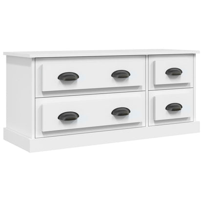 Mobile Porta TV Bianco 100x35,5x45 cm in Legno Multistrato - homemem39