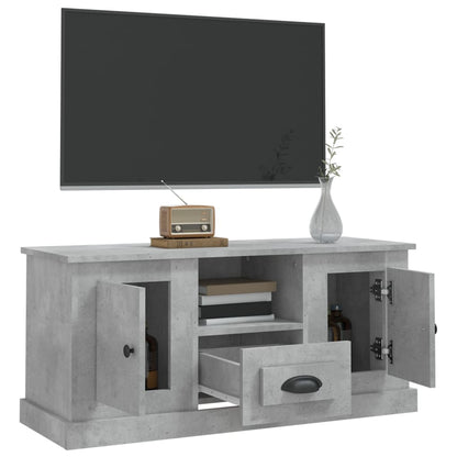 Mobile Porta TV Grigio Cemento 100x35,5x45cm Legno Multistrato - homemem39