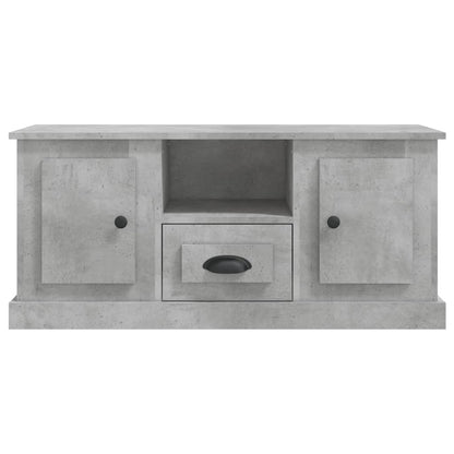 Mobile Porta TV Grigio Cemento 100x35,5x45cm Legno Multistrato - homemem39