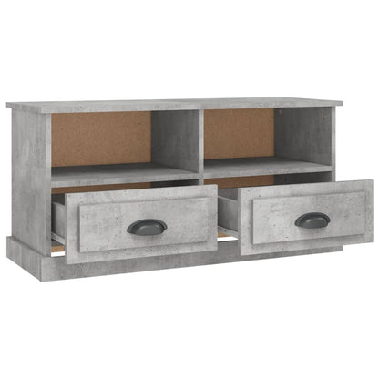 Mobile Porta TV Grigio Cemento 93x35,5x45cm Legno Multistrato - homemem39