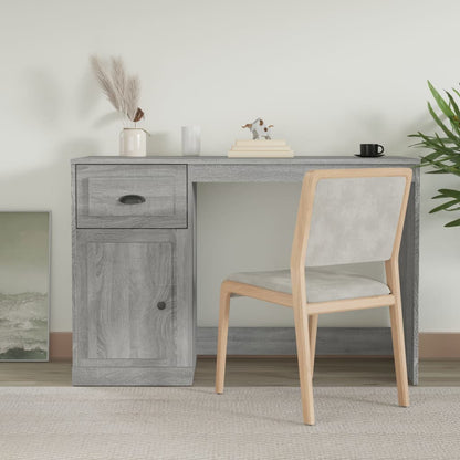 Scrivania Cassetto Grigio Sonoma 115x50x75 cm Legno Multistrato - homemem39