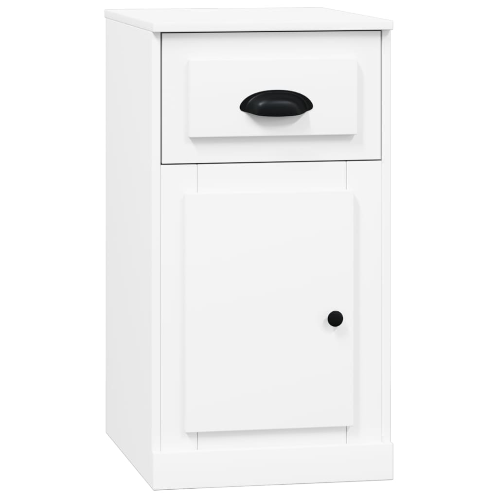 Mobiletto con Cassetto Bianco 40x50x75 cm in Legno Multistrato | homemem39