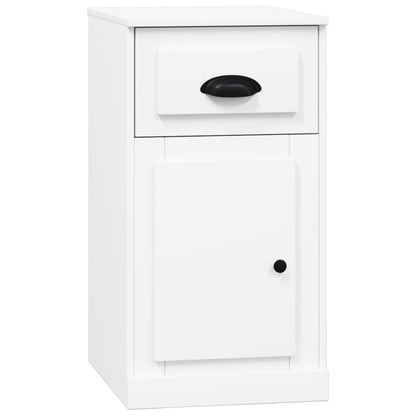 Mobiletto con Cassetto Bianco 40x50x75 cm in Legno Multistrato | homemem39