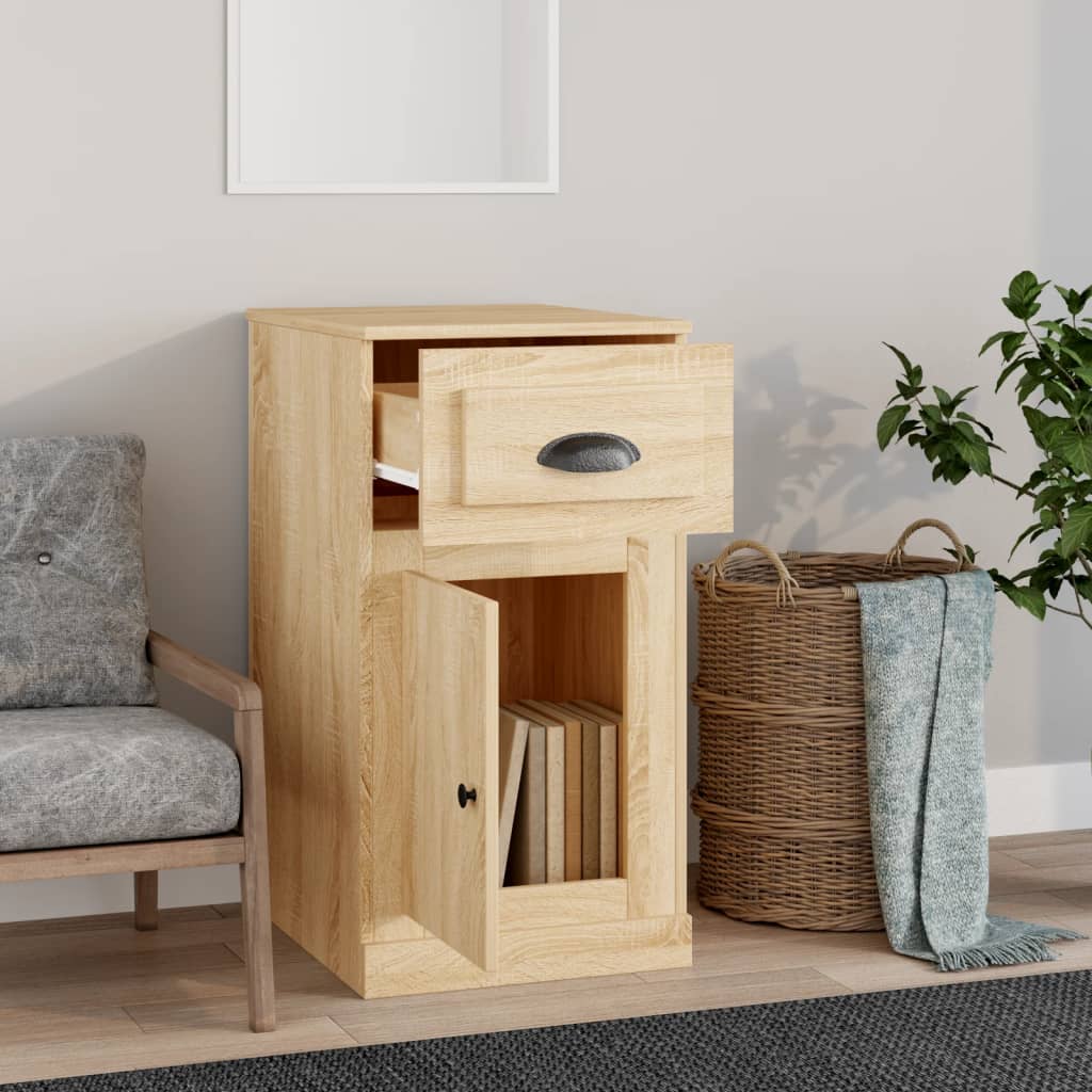 Mobiletto Cassetto Rovere Sonoma 40x50x75 cm Legno Multistrato