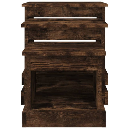 Tavolini da Salotto 3 pz Rovere Fumo in Legno Multistrato | homemem39