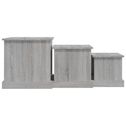 Tavolini da Salotto 3 pz Grigio Sonoma in Legno Multistrato | homemem39