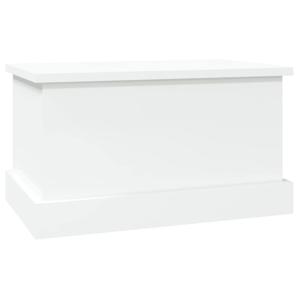 Contenitore Bianco Lucido 50x30x28 cm Legno Multistrato - homemem39